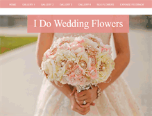 Tablet Screenshot of idoweddingflowers.net